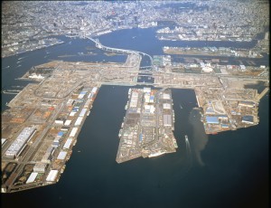 開発中のお台場・臨海副都心（空撮）